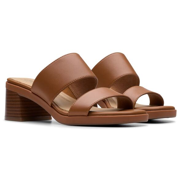 NWT Clarks Women Jaylan Dusk Tan Leather 7.5 Medium - Picture 6 of 7